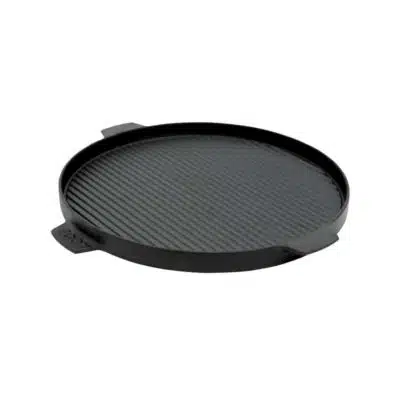 Doppelseitige, runde Gusseisenplatte von Big Green Egg