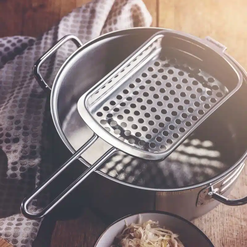 Gnocchi-Sieb aus Edelstahl – Bild 3