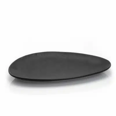 Teller 36x23cm Schwarz - SCHIEFERDESIGN