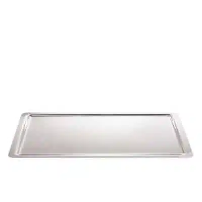 Tablett aus Edelstahl