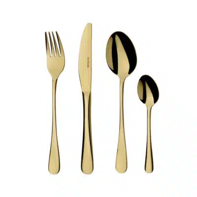 Métis Besteck – 24 Teile PVD Gold