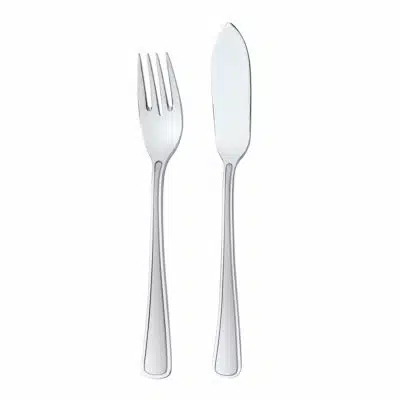 ARIANE BESTECK - 12-FISCH-SET Gebürstet