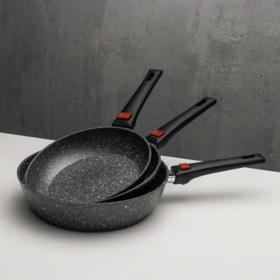 PFANNE Ø 24 CM SCHWARZES GRANIT – Bild 3