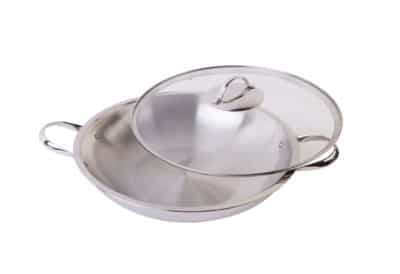 Wok 36 cm mit Deckel