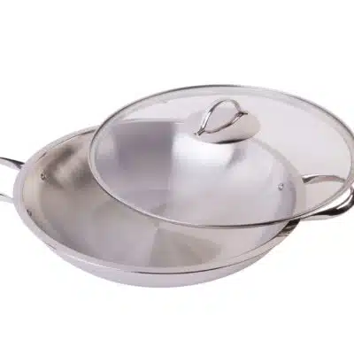 Wok 36 cm mit Deckel