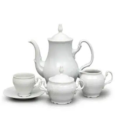 Kaffeeservice für 6 Personen Berna weiß