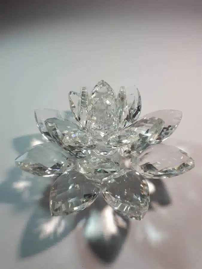Klare Kristalllotusblume 20 cm – Bild 6