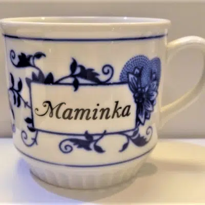 Zwiebelmuster - Tasse mit der Aufschrift Mama - Original Zwiebelmuster 1. Wahl