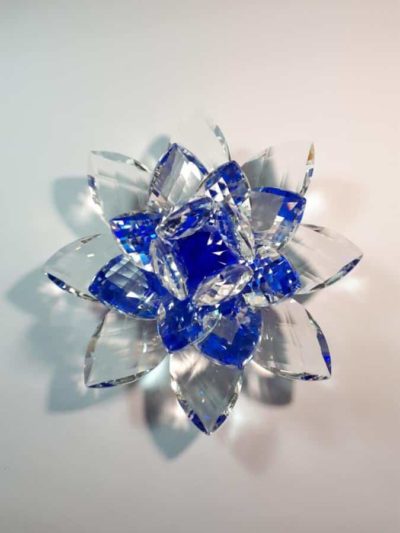 Kristalllotusblume blau 11 cm – Bild 3