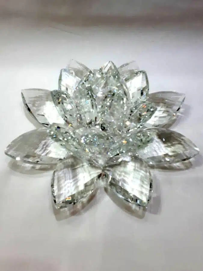 Klare Kristalllotusblume 20 cm – Bild 3
