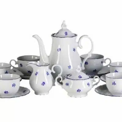 Kaffeeservice für 6 Personen Ophelis blaue Blume