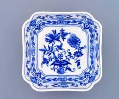Zwiebelmusterschale - 4-seitige Salatschüssel 15 cm hoch - Original Zwiebelmuster, erste Qualität