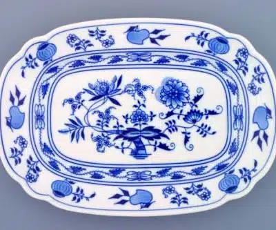Zwiebelmuster - Flache Schale 28 cm - Original Zwiebelmuster, 1. Wahl
