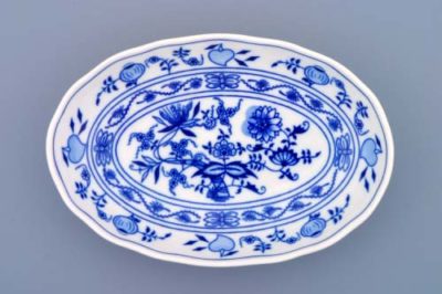 Zwiebelmuster - Salatschüssel oval 20 cm - Original Zwiebelmuster 1. Wahl
