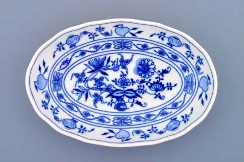 Zwiebelmuster - Salatschüssel oval 20 cm - Original Zwiebelmuster 1. Wahl