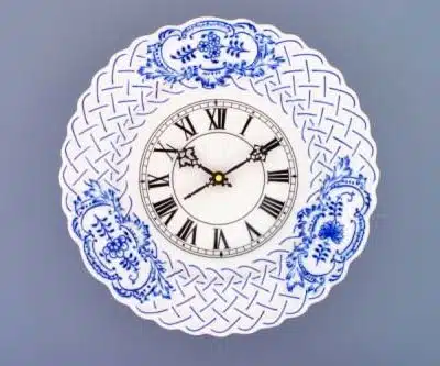 Zwiebelmuster - Prägeuhr 27 cm - Original Zwiebelmuster 1. Wahl