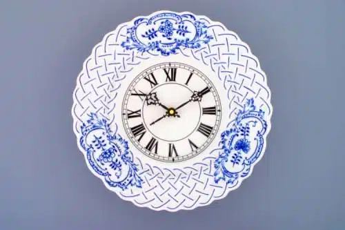 Zwiebelmuster - Prägeuhr 27 cm - Original Zwiebelmuster 1. Wahl