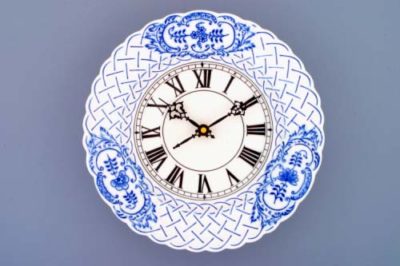 Zwiebelmuster - Prägeuhr 24 cm - Original Zwiebelmuster 1. Wahl