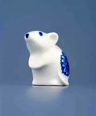 Zwiebelmuster - Maus 5,5 cm - Original Zwiebelmuster Porzellan 1. Wahl