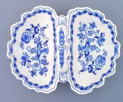 Zwiebelmuster - Cabaret zweiteilig 28 cm - Original Zwiebelmuster 1. Wahl