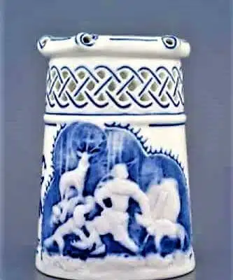 Zwiebelmusterschale - durchbrochene Schale mit Relief 0,4 l - Original Zwiebelmuster, 1. Wahl