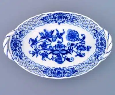 Zwiebelmuster - Durchbrochener Korb 16,5 cm - Original Zwiebelmuster 1. Wahl