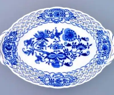 Zwiebelmuster - Durchbrochener Korb 21 cm - Original Zwiebelmuster 1. Wahl