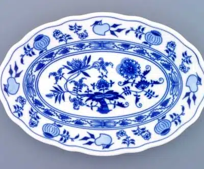Zwiebelmuster - Schale oval 24 cm - Original Zwiebelmuster 1. Wahl