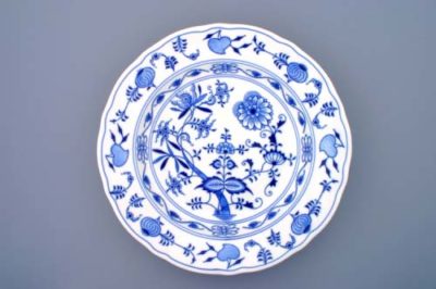 Zwiebelmusterschale - 34 cm runde Schale - Original Zwiebelmuster, 1. Wahl
