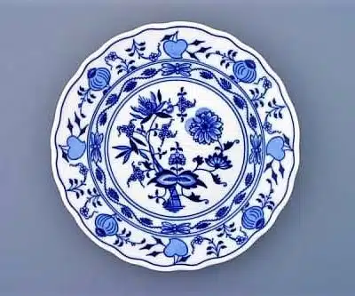 Zwiebelmuster - Flacher Teller 24 cm - Original Zwiebelmuster, 1. Wahl