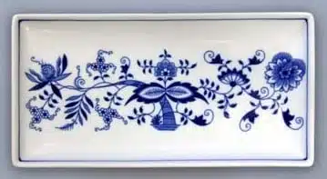 Zwiebelmuster - Fischtablett 12,7 x 24,7 cm - Original Zwiebelmuster Porzellan 1. Wahl