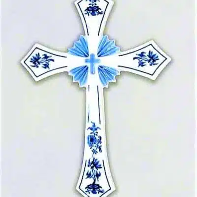 Zwiebelmuster - Heiliges Kreuz 30,6 x 21,3 cm - Original Zwiebelmuster, 1. Wahl