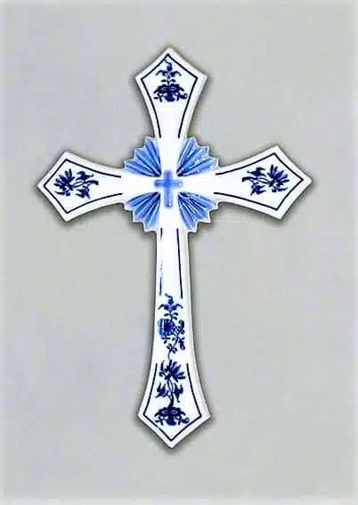Zwiebelmuster - Heiliges Kreuz 30,6 x 21,3 cm - Original Zwiebelmuster, 1. Wahl – Bild 2