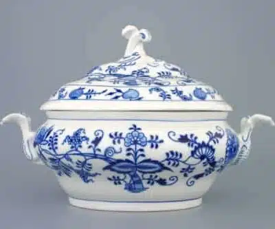 Zwiebelmuster - Ovale Gemüseschale 1,5 l - Original Zwiebelmuster II. Qualität