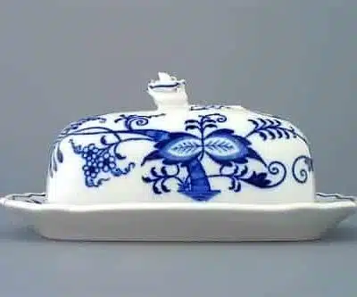 Zwiebelmuster - Butterdose 17 x 13 cm - Original Zwiebelmuster 1. Wahl