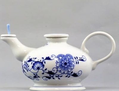Zwiebelmuster - Öllampe - Original Zwiebelmuster Porzellan 1. Wahl