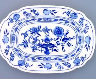 Zwiebelmuster - Flache Schale 24 cm - Original Zwiebelmuster, 1. Wahl