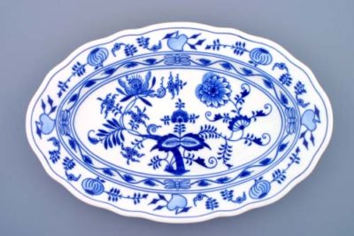 Zwiebelmuster - Schale oval 39 cm - Original Zwiebelmuster 1. Wahl