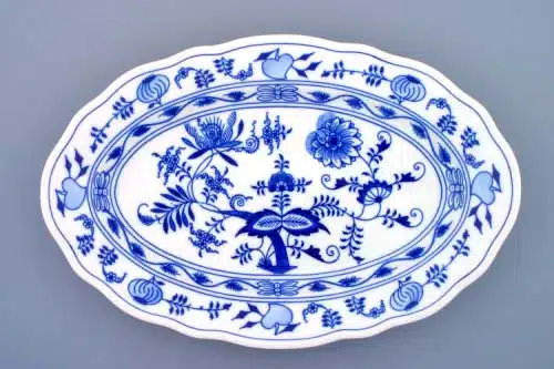 Zwiebelmuster - Schale oval 39 cm - Original Zwiebelmuster 1. Wahl