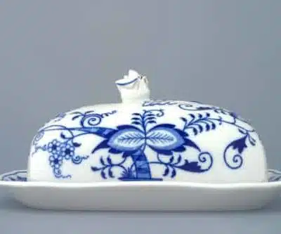 Zwiebelmuster - Butterdose 19 x 15 cm - Original Zwiebelmuster 1. Wahl