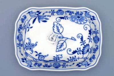Zwiebelmuster - Butterdose 19 x 15 cm - Original Zwiebelmuster 1. Wahl – Bild 2
