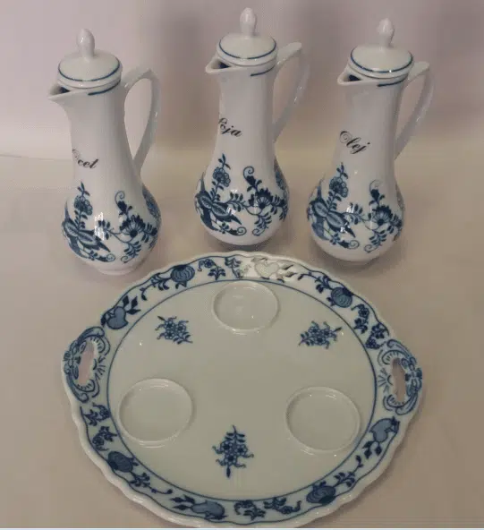 Zwiebelmuster - Karaffe-Set - Original Zwiebelmuster 1. Wahl – Bild 2