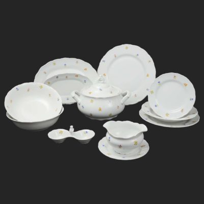 Lunchset für 6 Personen Ophelis bunte Blume – Bild 2