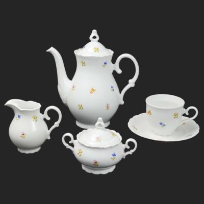 Kaffeeservice für 6 Personen Ophelis bunte Blume – Bild 2