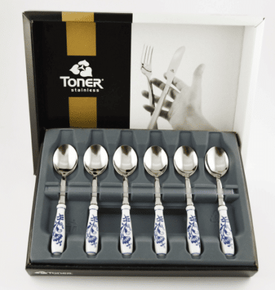 Zwiebelmuster - Dessertlöffel - Set à 6 Stück