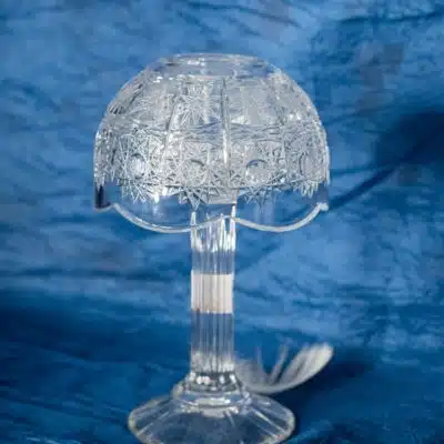 Kristallgeschliffener Kerzenhalter für eine Kerze 30 cm