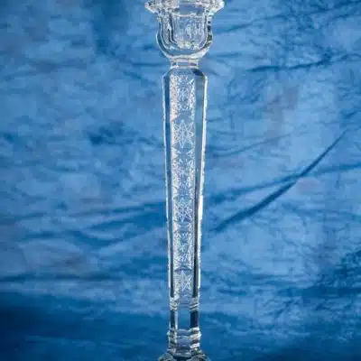Kerzenhalter aus geschliffenem Kristall, 15 cm