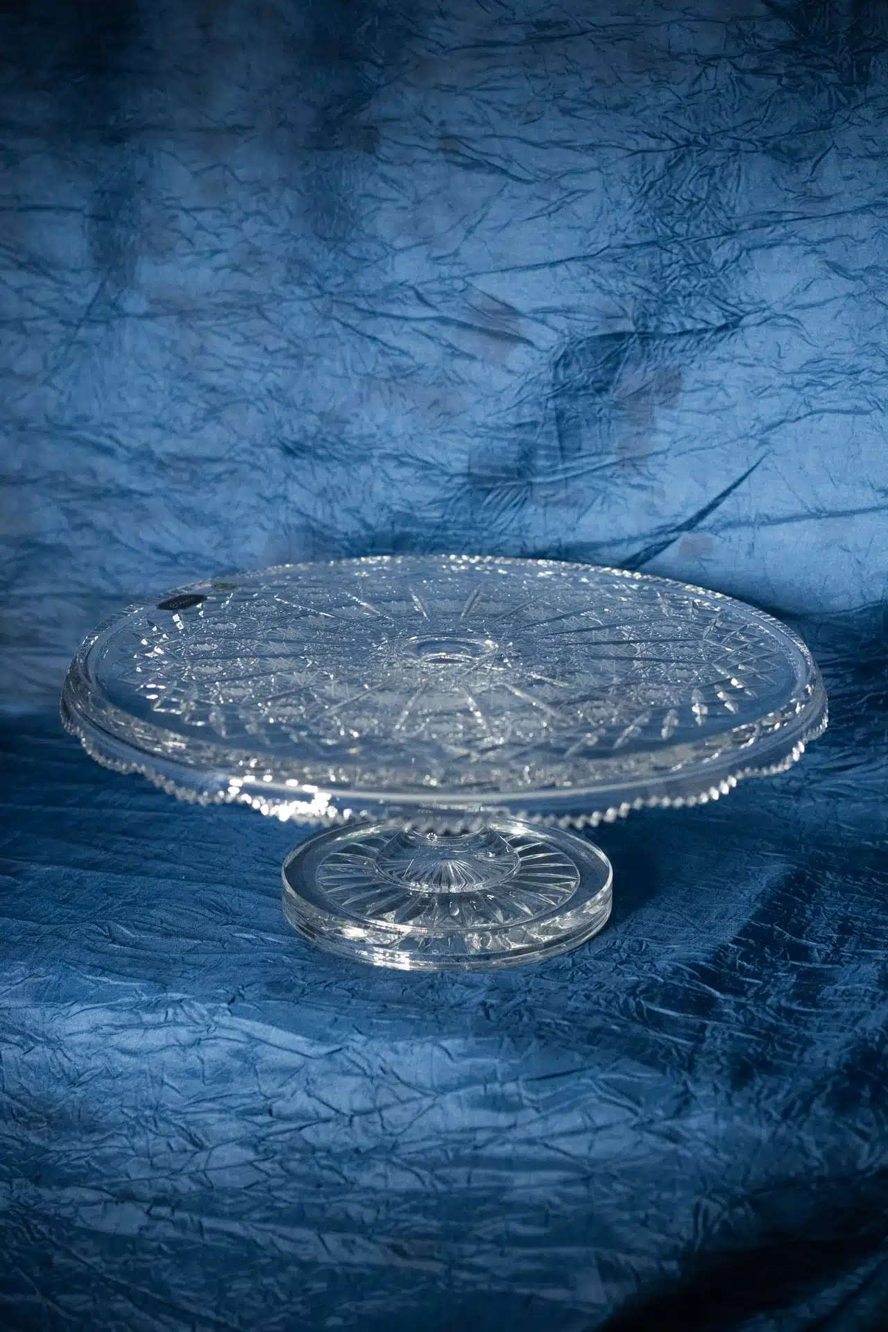 Kristallgeschliffener Tortenständer 35 cm – Bild 5