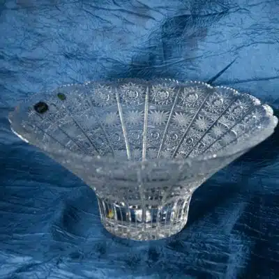 Geschliffene Kristallschale 30 cm