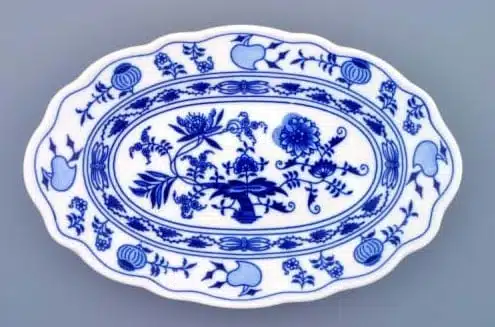 Zwiebelmuster - Schale oval 28 cm - Original Zwiebelmuster 1. Wahl